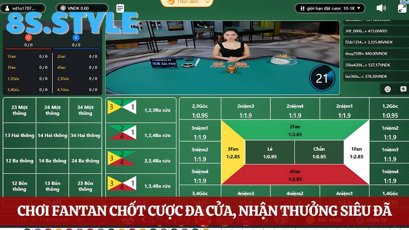 8S Cá cược casino Fantan