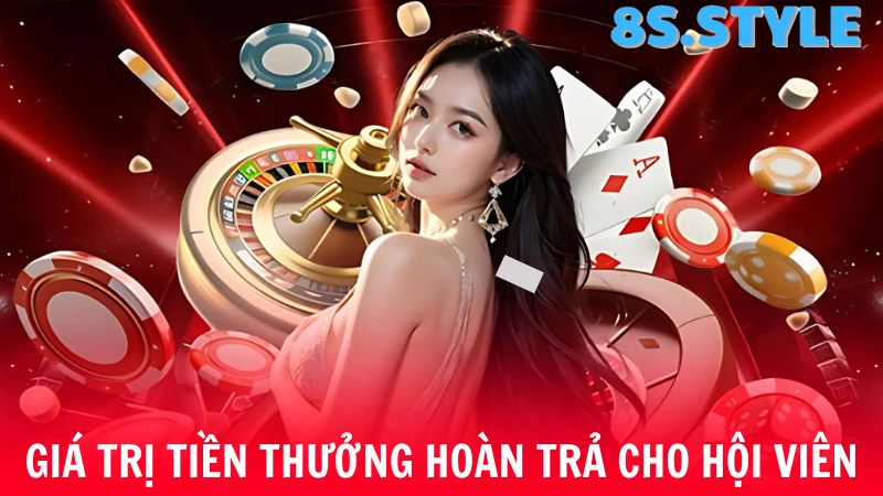 Giá trị trả thưởng Hoàn trả mỗi ngày 8S